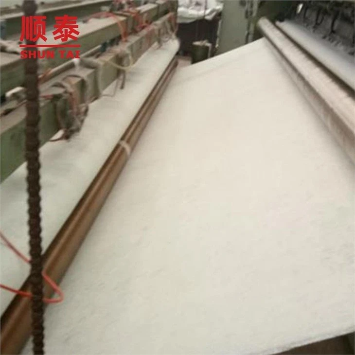 White non-woven filament geotextile